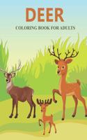 Deer coloring book for adults