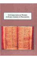 Contributions by Women to Early American Philosophy