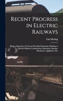 Recent Progress in Electric Railways