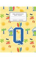 Primary Composition Notebook Grades K-2 Story Journal Q