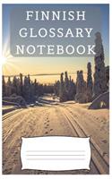 Finnish Glossary Notebook: an aid to help expand your vocabulary when learning a new language