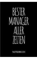 Bester Manager Aller Zeiten Notizbuch: A5 auf 120 Seiten I mit Punkteraster I Skizzenbuch I super zum Zeichnen oder notieren I Geschenkidee für die Liebsten I Format 6x9 I Geschenk