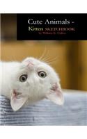Cute Animals - Kitten Sketchbook: SKETCHBOOK 8.5 x 11 120 Pages