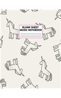Blank Sheet Music Notebook