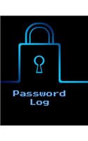 Password Log: 8x10 100 Page Logbook You Can Store And Find All Your Login Information In One Place