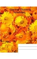 Summer Flowers Notebook
