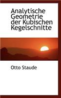 Analytische Geometrie Der Kubischen Kegelschnitte