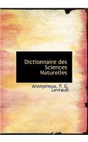 Dictionnaire Des Sciences Naturelles