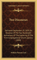 Two Discourses