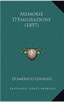 Memorie D'Emigrazione (1897)