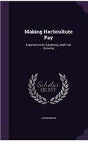 Making Horticulture Pay