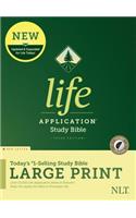 NLT Life Application Study Bible, Third Edition, Large Print (Red Letter, Hardcover, Indexed)