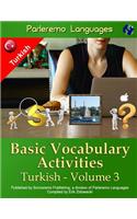 Parleremo Languages Basic Vocabulary Activities Turkish - Volume 3
