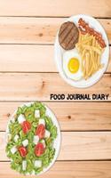 Food Journal Diary: 7.5x9.25 Food Journal and Planner 60 Days Challenge(120 Pages) - Food Journal Notebook - Vol.10: Food Journal