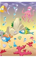Under the Sea Grid Notebook: 150 page Journal Notebook Sketchbook