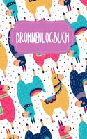 Drohnen Logbuch: Logbuch für Drohnen Flieger - Zur Dokumentation von Flügen mit Drohnen und Multicoptern - A5 - 120 Seiten - Motiv: Bunte Lamas