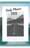 Day Planner 2020: Agenda 2020 to write stylish daily notes