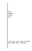 i'm empty like you and i can keep your secrets journal
