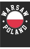 Notebook: Warsaw Poland Dot Grid 6x9 120 Pages