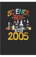 Science Boy Since 2005: Graph Ruled Notebook / Journal (6" X 9" - 5 X 5 Graph Ruled) - Science Student and Scientist Birthday Gift Idea