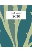 2020 Yearly planner: nature themed calendar & organizer - 148 pages, 8,5" x 11" (version 9)