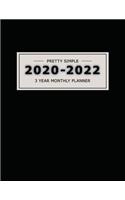 2020 2022 3 Year Monthly Planner: 36 Months Yearly Planner & Monthly Calendar View -Very Simple Design Planner Schedule - Organizer - Great Useful Journal -8.5"X11" Size(8 Simple Design Planners 2020-2022)