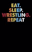 Eat.Sleep.Wrestling.Repeat.: Personal Planner 24 month 100 page 6 x 9 Dated Calendar Notebook For 2020-2021 Academic Year