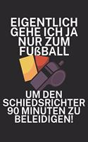Eigentlich gehe ich ja nu zum Fußball um den Schiedsrichter 90 Minuten zu beleidigen