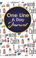 One Line A Day Journal: 5 Year Daily Journal, Five Year Journal, 5 Year Memory Book, One Line A Day Diary, Cute London Cover(33 One Line a Day Journals)