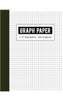 Graph Paper 1/4" Squares Notebook