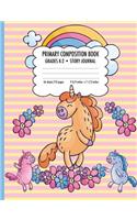 Primary Composition Book Grades K-2 Story Journal