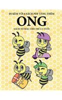 Sách tô màu cho trẻ 4-5 tuổi (Ong)