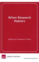 When Research Matters
