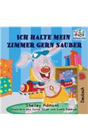Ich halte mein Zimmer gern sauber: I Love to Keep My Room Clean (German Edition)(German Bedtime Collection)