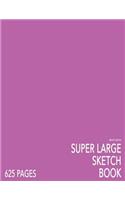 Bright Orchid Super Large Sketchbook: Big Softcover Sketchbook, 625 Pages, Giant Sketchbook, Large Sketchbook for Drawing