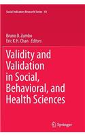 Validity and Validation in Social, Behavioral, and Health Sciences