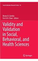 Validity and Validation in Social, Behavioral, and Health Sciences