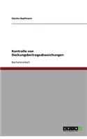 Kontrolle von Deckungsbeitragsabweichungen: (German)