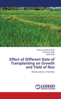 Effect of Different Date of Transplanting on Growth and Yield of Rice