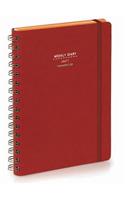 Nava 2016 Diary Weekly Small Red