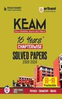 Arihant KEAM Kerala Engineering, Architecture & Medical 16 Yearsâ€™ Chapterwise Solved Papers (2009-2024) | Detailed & Accurate Solution of Each Question | 3000+ Solved MCQs & 24/7 Doubt Solvers