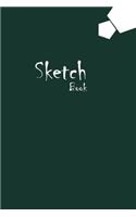 Sketchbook with Premium, Uncoated (75 gsm) Paper, Olive Cover