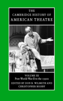 Cambridge History of American Theatre