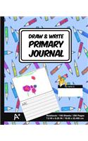 Draw & Write Primary Journal: School Design (13) - Kids Primary Drawing Writing Journal - Story Notebook For Home & School [Classic]