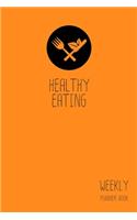 Healthy Eating Weekly Planner Book: Classic Orange 6x9 2 Years 104 Weeks Checklist Planning Undated Organizer / Calendar / Log / Journal / Notes