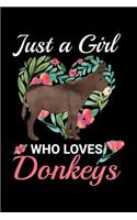 Just A Girl Who Loves Donkeys