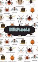 Michaela: Bug Insect Comic Book Notebook Journal Book 120 Pages 6x9