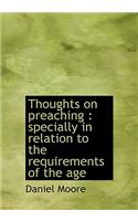 Thoughts on Preaching