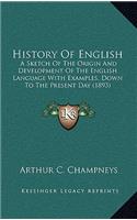 History Of English