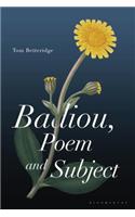 Badiou, Poem and Subject